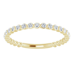 14K Yellow 1/3 CTW Natural Diamond Anniversary Band