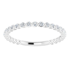 Platinum 1/3 CTW Natural Diamond Anniversary Band