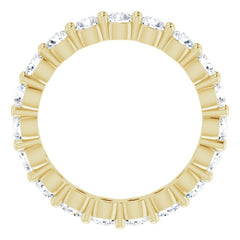 14K Yellow 1 3/4 CTW Natural Diamond Eternity Band Size 4.5