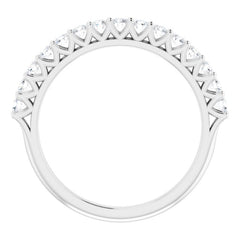 Platinum 1/2 CTW Natural Diamond Anniversary Band
