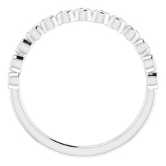 Platinum 1/6 CTW Natural Diamond Anniversary Band
