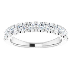 Platinum 9/10 CTW Natural Diamond Anniversary Band