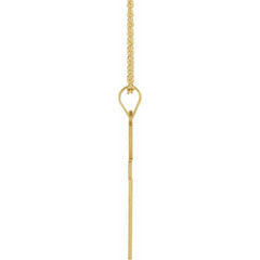 14K Yellow 22 x 14 mm Cross 18" Necklace