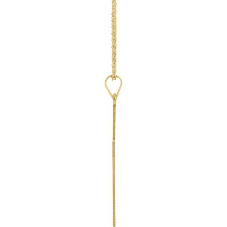 14K Yellow 28 x 18 mm Cross 18" Necklace