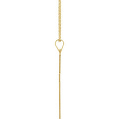 14K Yellow 28 x 18 mm Cross 18" Necklace