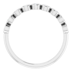 14K White 1/4 CTW Natural Diamond Anniversary Band