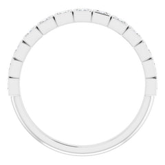 Platinum 1/3 CTW Natural Diamond Anniversary Band