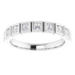 14K White 1/2 CTW Natural Diamond Anniversary Band