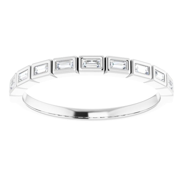14K White 1/6 CTW Natural Diamond Anniversary Band