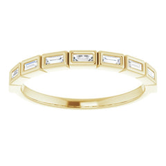 14K Yellow 1/5 CTW Natural Diamond Anniversary Band