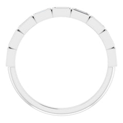 Platinum 1/5 CTW Natural Diamond Anniversary Band