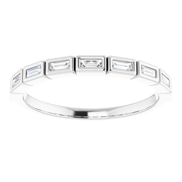 Platinum 1/5 CTW Natural Diamond Anniversary Band