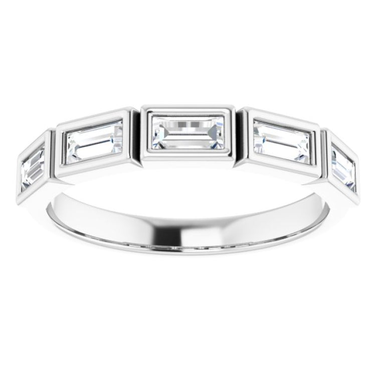 Platinum 1/2 CTW Natural Diamond Anniversary Band