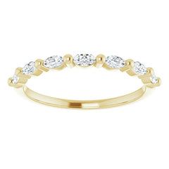 14K Yellow 1/3 CTW Natural Diamond Anniversary Band