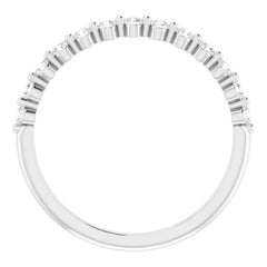 Platinum 1/5 CTW Natural Diamond Anniversary Band