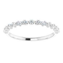 Platinum 1/5 CTW Natural Diamond Anniversary Band