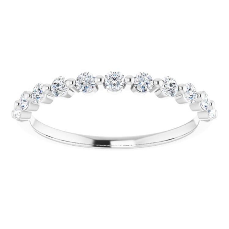 Platinum 1/3 CTW Natural Diamond Anniversary Band
