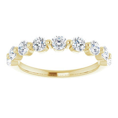 14K Yellow 9/10 CTW Natural Diamond Anniversary Band