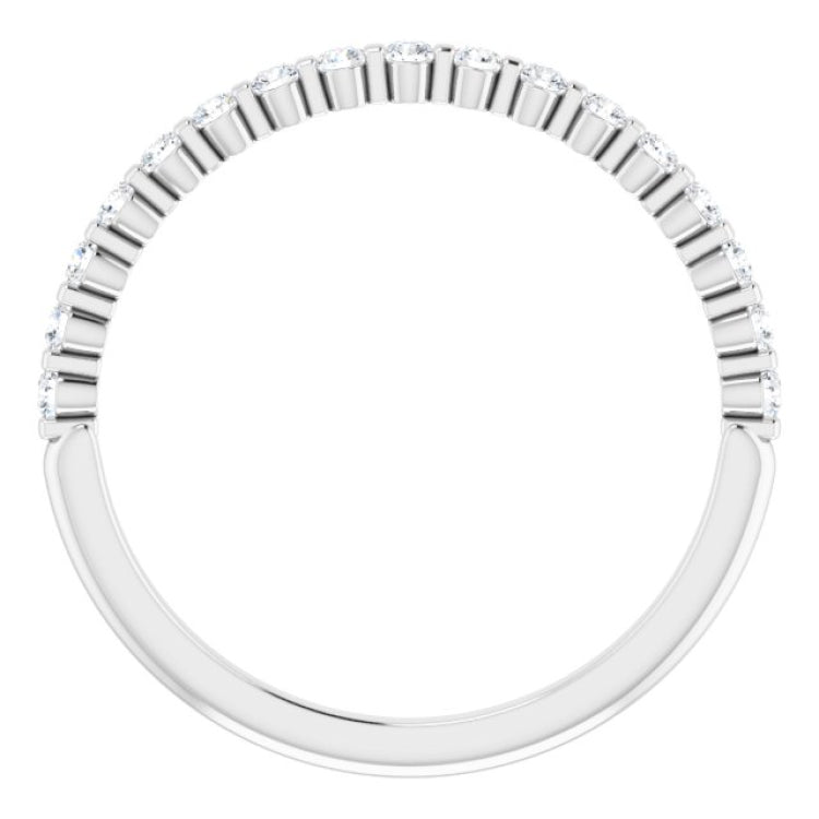 Platinum 1/5 CTW Natural Diamond Anniversary Band
