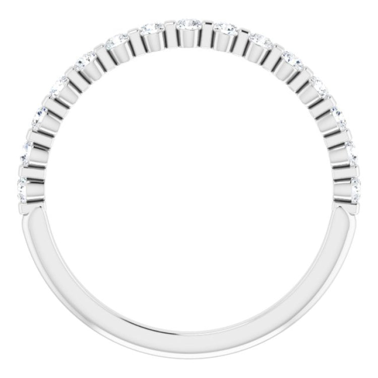 14K White 1/3 CTW Natural Diamond Anniversary Band