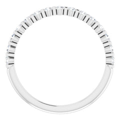 14K White 1/3 CTW Natural Diamond Anniversary Band