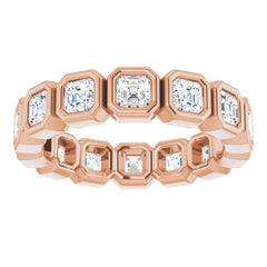 14K Rose 2 1/4 CTW Natural Diamond Eternity Band Size 7