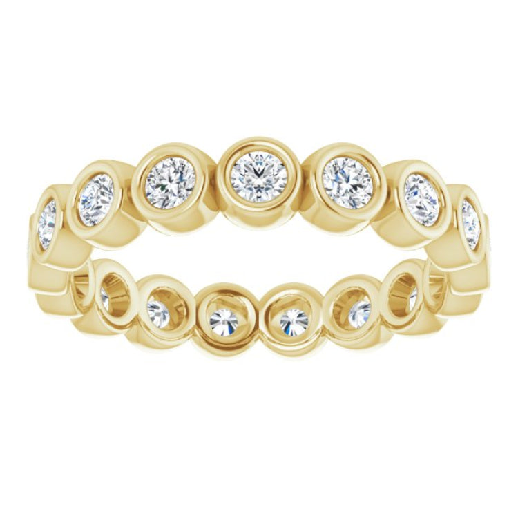 14K Yellow 1 CTW Natural Diamond Eternity Band Size 7