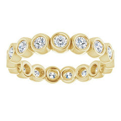 14K Yellow 1 CTW Natural Diamond Eternity Band Size 7