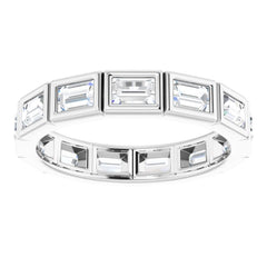 14K White 1 1/4 CTW Natural Diamond Eternity Band Size 7