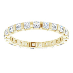 14K Yellow 1 1/5 CTW Natural Diamond Eternity Band Size 7