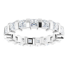 14K White 1 7/8 CTW Natural Diamond Eternity Band Size 7