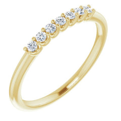 14K Yellow 1/10 CTW Natural Diamond Anniversary Band