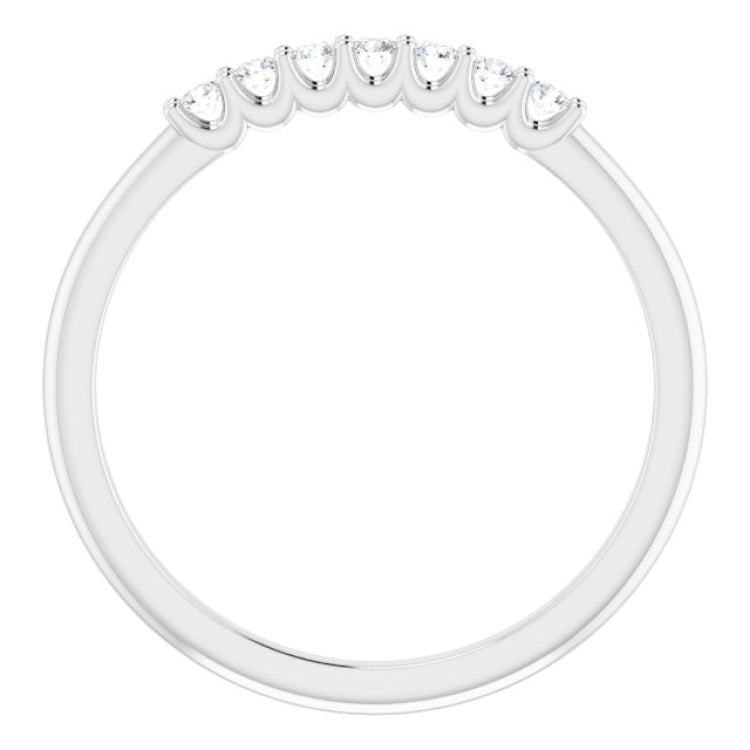 Platinum 1/6 CTW Natural Diamond Anniversary Band