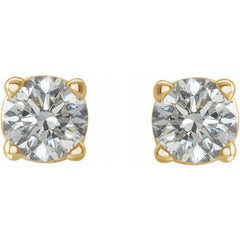 14K Yellow 1/5 CTW Natural Diamond Earrings