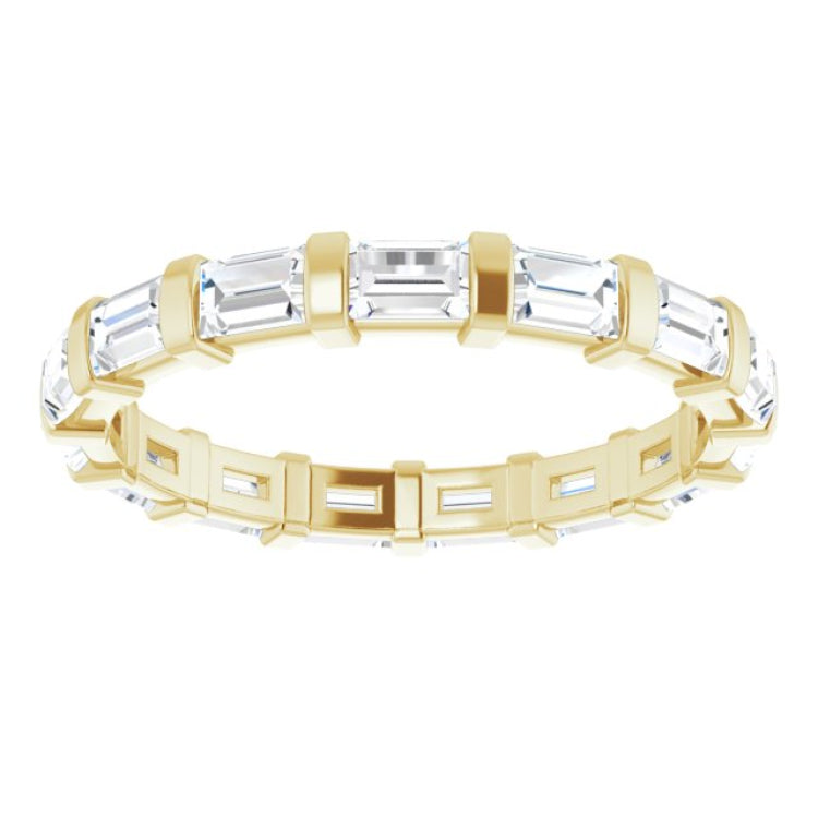 14K Yellow 1 CTW Natural Diamond Eternity Band Size 5