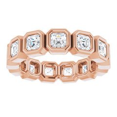 14K Rose 2 CTW Natural Diamond Eternity Band Size 5