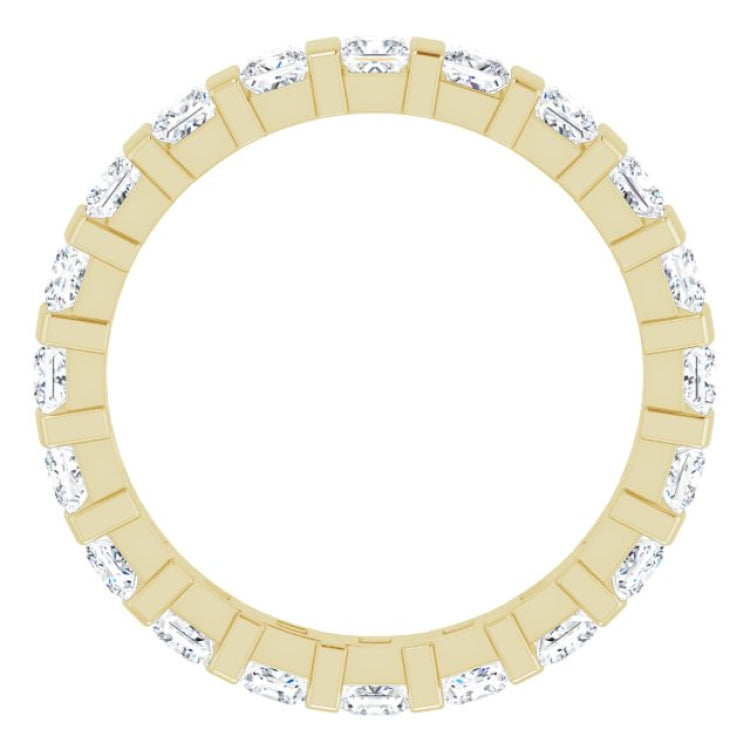 14K Yellow 1 1/2 CTW Natural Diamond Eternity Band Size 5