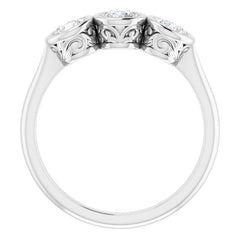 14K White 3/4 CTW Natural Diamond Anniversary Band
