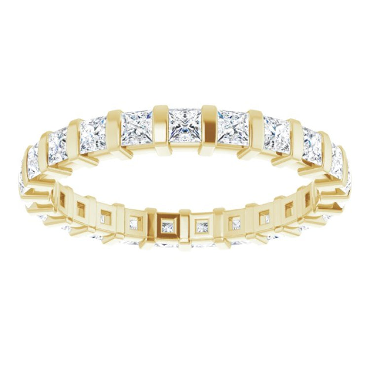 14K Yellow 1 1/6 CTW Natural Diamond Eternity Band Size 6
