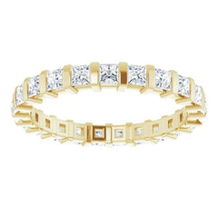 14K Yellow 1 1/6 CTW Natural Diamond Eternity Band Size 6