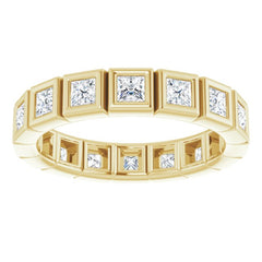 14K Yellow 1 1/8 CTW Natural Diamond Eternity Band Size 6