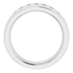 14K White 1 1/4 CTW Natural Diamond Band