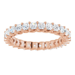 14K Rose 2 1/8 CTW Natural Diamond Eternity Band Size 7
