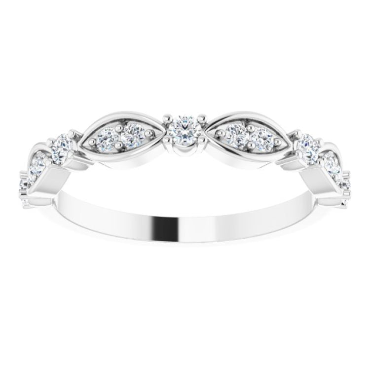 14K White 1/4 CTW Natural Diamond Anniversary Band