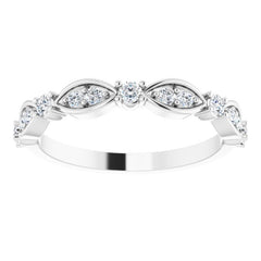 14K White 1/4 CTW Natural Diamond Anniversary Band