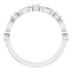 Platinum 1/4 CTW Natural Diamond Anniversary Band
