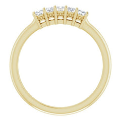 14K Yellow 1/4 CTW Natural Diamond Anniversary Band