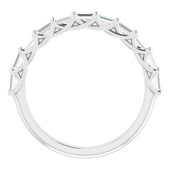 Platinum 3/8 CTW Natural Diamond Anniversary Band