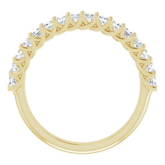 14K Yellow 3/4 CTW Natural Diamond Anniversary Band