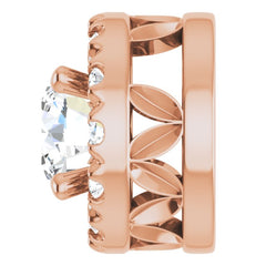 14K Rose 1/3 CTW Natural Diamond Pendant